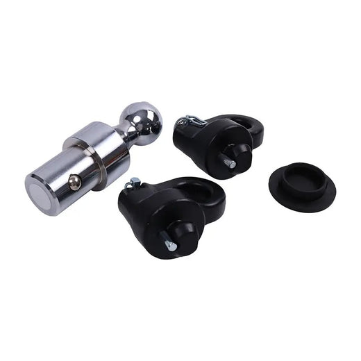 Puck System 2-5/16" Gooseneck Ball & Safety Chain Kit 60692 for Ford F-250 F-350 F-450 Chevrolet Silverado GMC Sierra Nissan Titan XD - KUDUPARTS