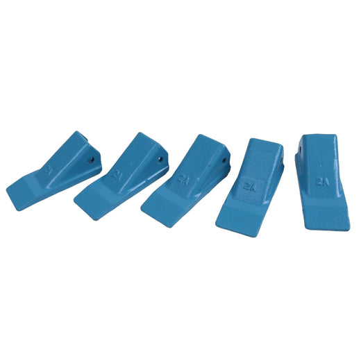 5 Pieces Bucket Tooth 2AH 2AHX for Excavator Loader - KUDUPARTS