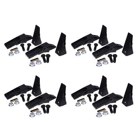 8 Pieces 6737325 Bucket Tooth & 6737326 Flex Pin for Bobcat Style Mini Excavator Skid Steer Loader - KUDUPARTS