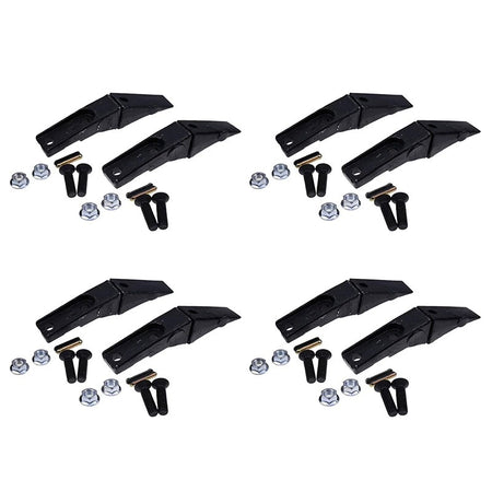 8 Pieces 6737325 Bucket Tooth & 6737326 Flex Pin for Bobcat Style Mini Excavator Skid Steer Loader - KUDUPARTS
