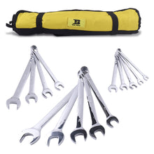 14 Pieces SAE Combination Wrench Set (3/8" to 1-1/4") with Roll-Up Storage Pouch