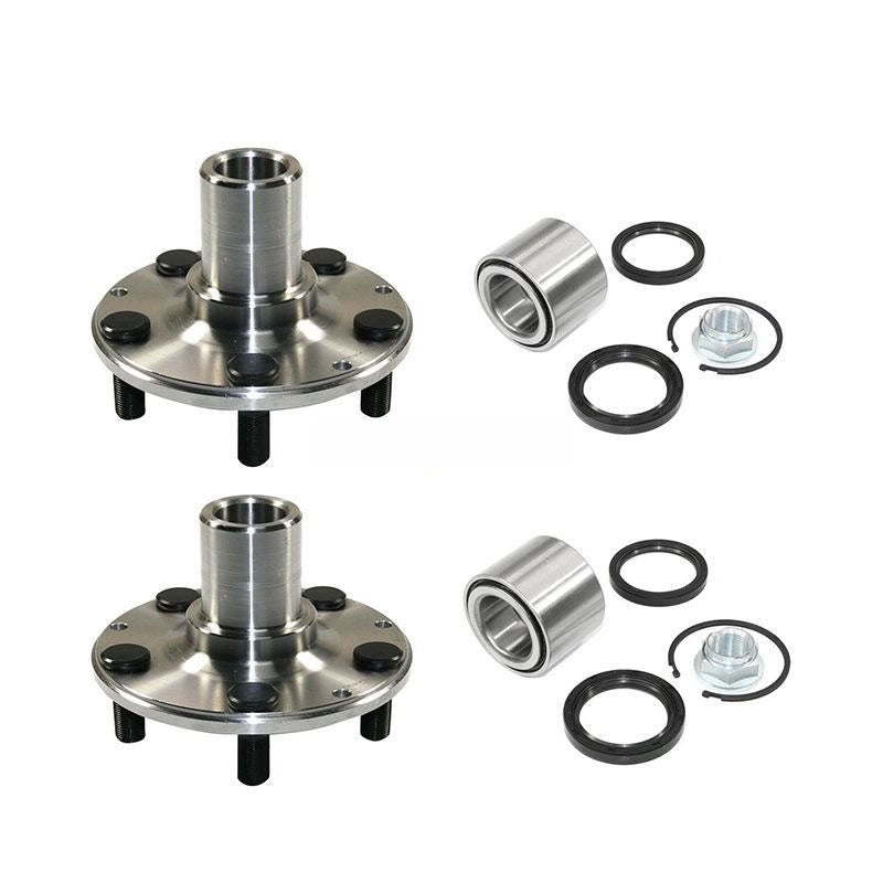 2 Sets Front Wheel Hub and Bearing Kit 513248 930-502 for Subaru Forester Impreza Excludes Legacy - KUDUPARTS