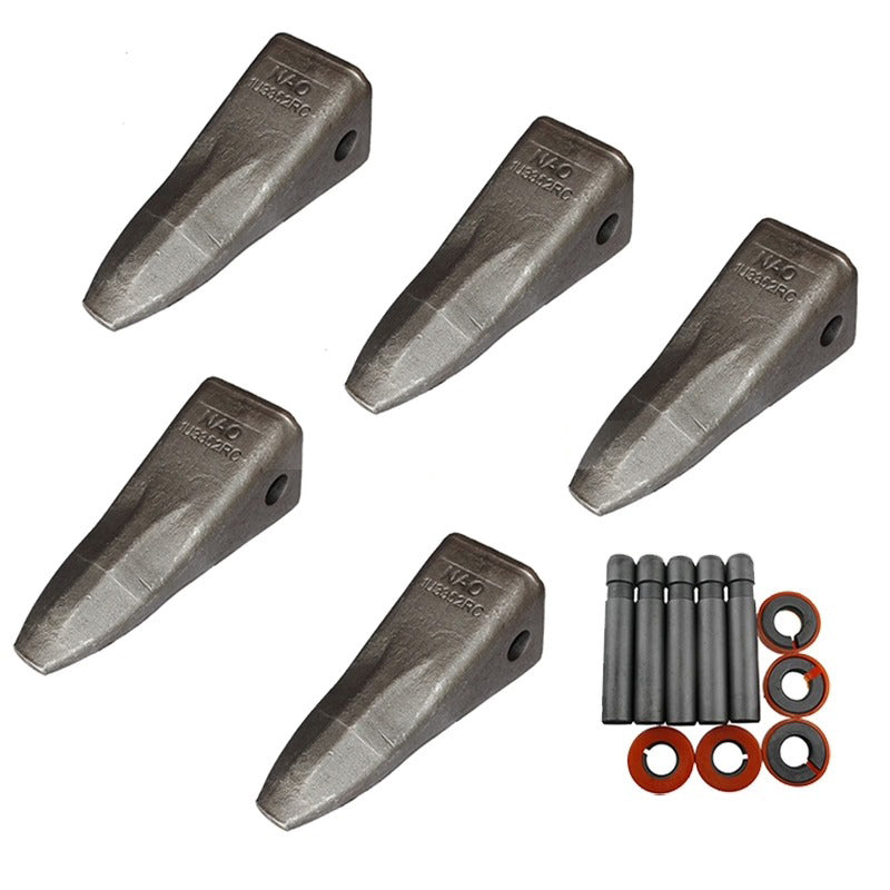 5 Unit For Caterpillar Excavator CAT 225 227 229 245 320B 320C 320D 322 325 325B 330 Forging Bucket Tooth Tips-long 1U-3352