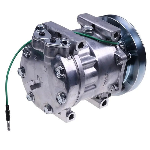 Sanden SD7H13 A/C Compressor 4674027 for John Deere Excavator 60D 60G - KUDUPARTS