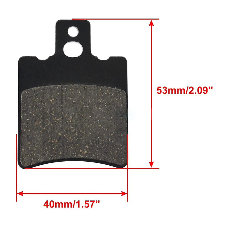 2 PCS Disc Brake Pad for 4 Wheeler Quad Go Kart Scooter Moped 50cc 70cc 90cc 110cc 125cc ATV - KUDUPARTS