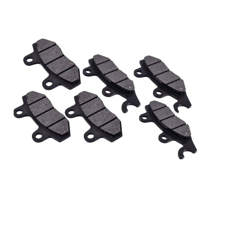 6 Pcs Front & Rear Brake Pad FA135 FA165 FA428 for Yamaha Rhino 450 660 Raptor 700 700R - KUDUPARTS