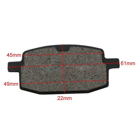 2 PCS Front Disc Brake Pads for Moped Scooter GY6 49cc 50cc - KUDUPARTS