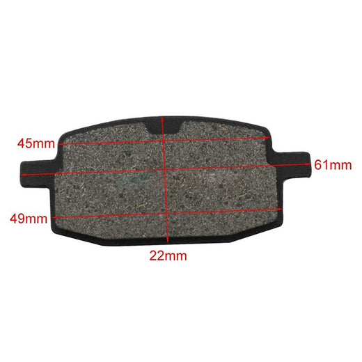 2 PCS Front Disc Brake Pads for Moped Scooter GY6 49cc 50cc - KUDUPARTS