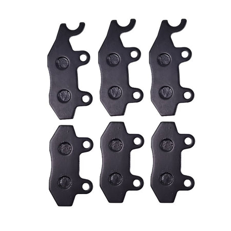 6 Pcs Front & Rear Brake Pad FA135 FA165 FA428 for Yamaha Rhino 450 660 Raptor 700 700R - KUDUPARTS