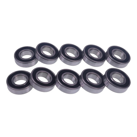 10 Pieces Idler Wheel Bearing 93306-00444-00 93306-00446-00 for Yamaha Snowmobile SRV XLV XL-V Bravo Road Star PW80 TTR90 - KUDUPARTS