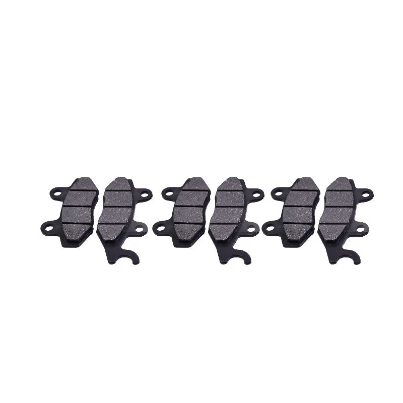 6 Pcs Front & Rear Brake Pad FA135 FA165 FA428 for Yamaha Rhino 450 660 Raptor 700 700R - KUDUPARTS