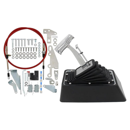 Universal StarShifter 3 & 4 Speed Dual Automatic Shifter Assembly for GM TH400 350 250 - Replaces B&M 80675 - KUDUPARTS