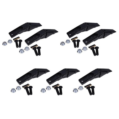 7 Pieces Bucket Teeth Assembly 6737322Y Bobcat Style Bolt on Flush Mount Pin Skid Steer