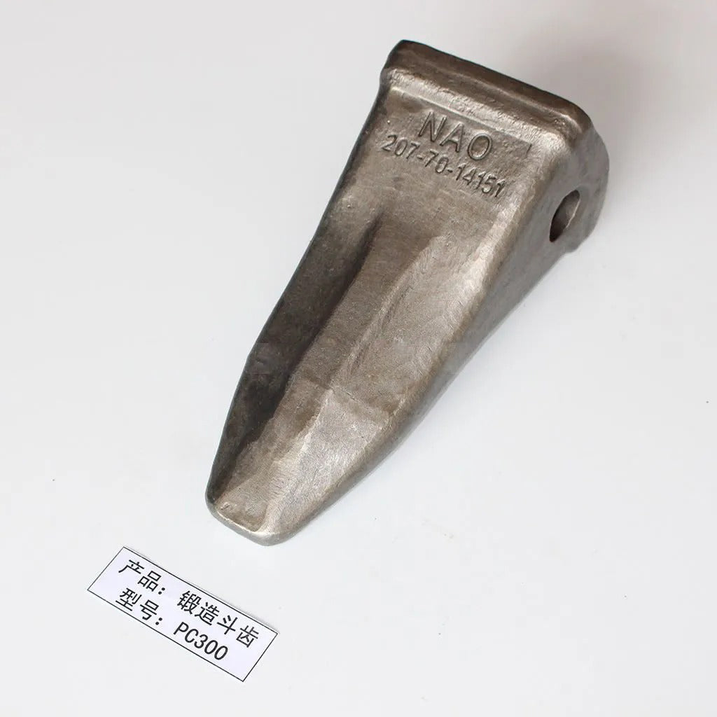 For Komatsu Excavator PC220-1 PC220-2 PC220-3 PC220-5 PC220-8 PC270-8 PC300-6 PC300-7 PC300-8 PC360-7 Forging Bucket Tooth 207-70-14151 206-70-48610