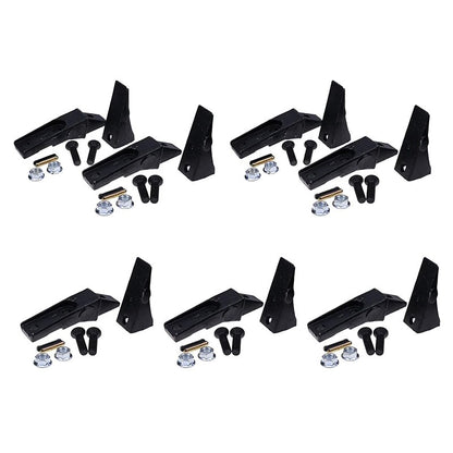 7 Pieces Bucket Teeth Assembly 6737322Y Bobcat Style Bolt on Flush Mount Pin Skid Steer