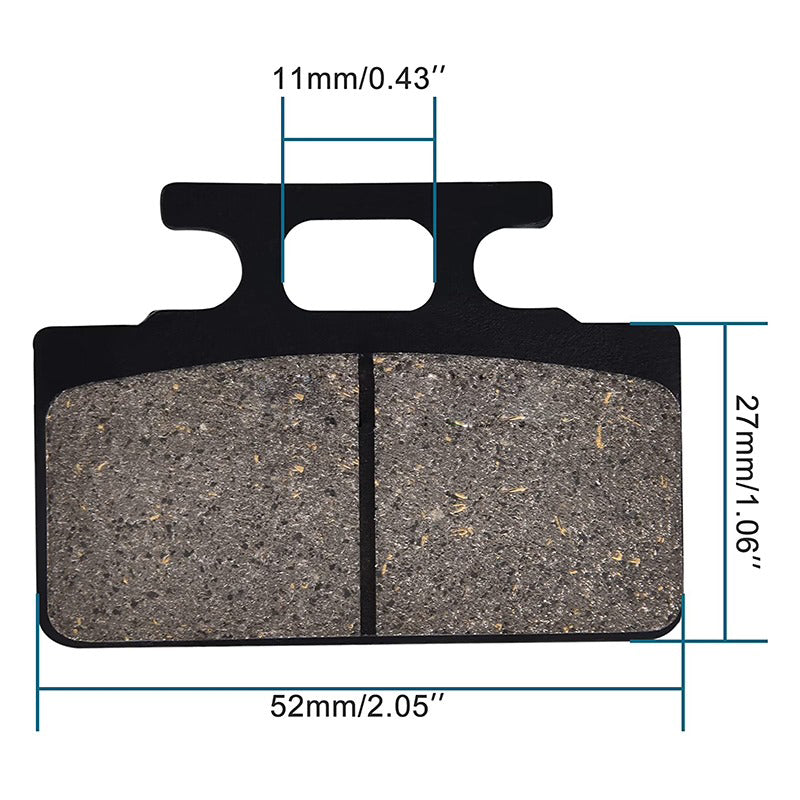 2 PCS Front Disc Brake Pad for Dirt Bike 50cc 70cc 90cc 110cc 125cc - KUDUPARTS