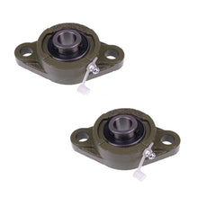 2 piezas de cojinete de brida de base sólida de 2 pernos y orificio de 5/8" UCFL202-10