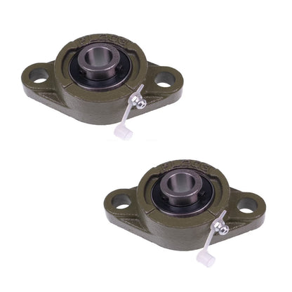 2 piezas de cojinete de brida de base sólida de 2 pernos y orificio de 5/8" UCFL202-10