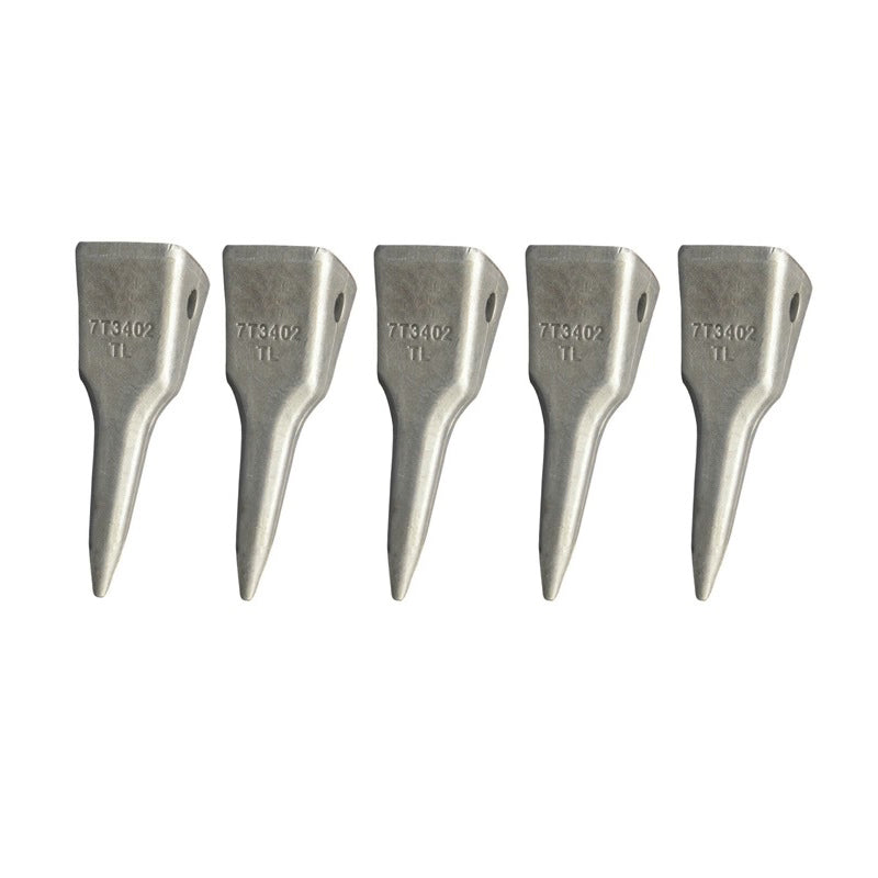 5PCS Bucket Tooth 7T-3402TL for Caterpillar CAT Excavator 231D 320B 320C 322N 325L 325B 325D 329D 330L 336D2 336F - KUDUPARTS