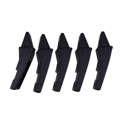 5 Pieces Bolt-On Shanks Teeth & Pins Assembly 6737322 for Many Bobcat Skid Steer Buckets