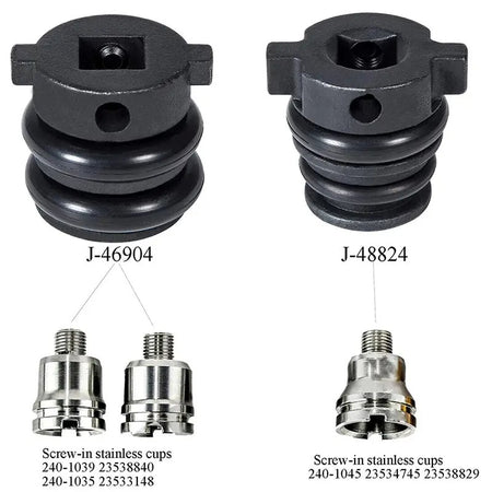 Injector Nozzle Cup Sleeve Tube Remover Installers J-46904 J-48824 for Detroit Engine 60 Serie - KUDUPARTS