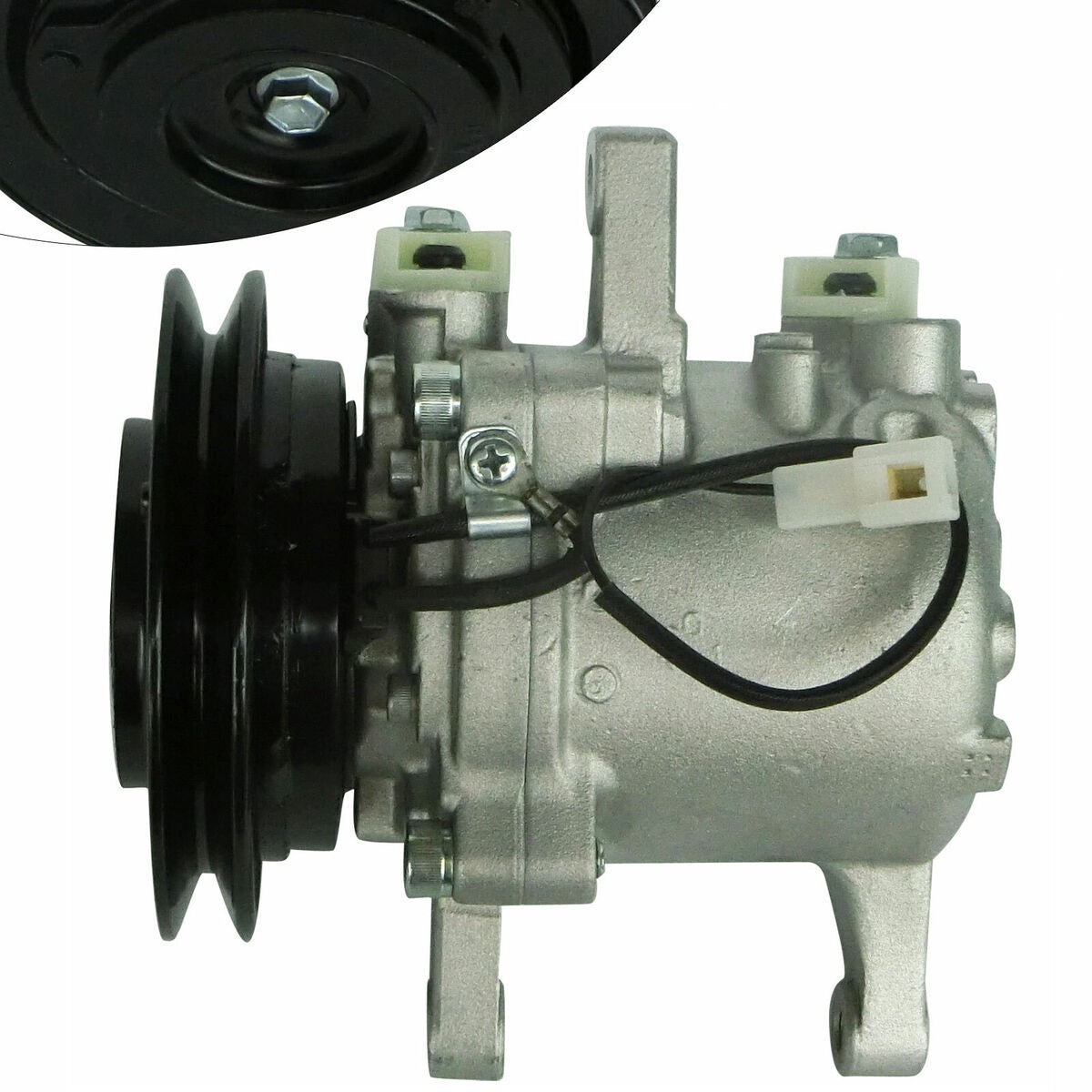 SVO7E Air Conditioning Compressor RD451-93900 for Kubota Tractor B2650HSDC B3350HSDC - KUDUPARTS