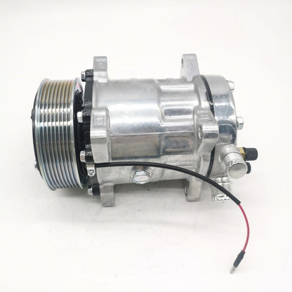 SD7H15 A/C Compressor 82016158 for Ford New Holland Tractor 8160 8340 8360 8560 TM115 TM120 TM125 TM130 TV140 TV145 - KUDUPARTS
