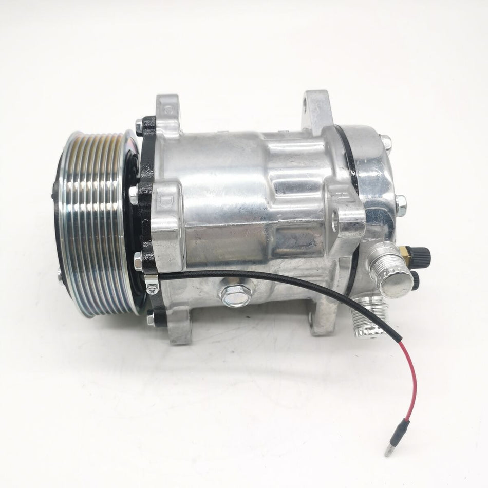 SD7H15 A/C Compressor 82016158 for Ford New Holland Tractor 8160 8340 8360 8560 TM115 TM120 TM125 TM130 TV140 TV145