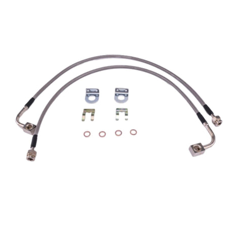 Rough Country GM Extended Front Brake Line 89370 for Chevy Silverado GMC Sierra 2007-2019 1500 2011-2019 2500 3500HD - KUDUPARTS