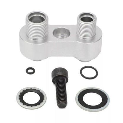 Adaptateur droit pour compresseur de climatisation, en aluminium CNC, pour LS GM R4