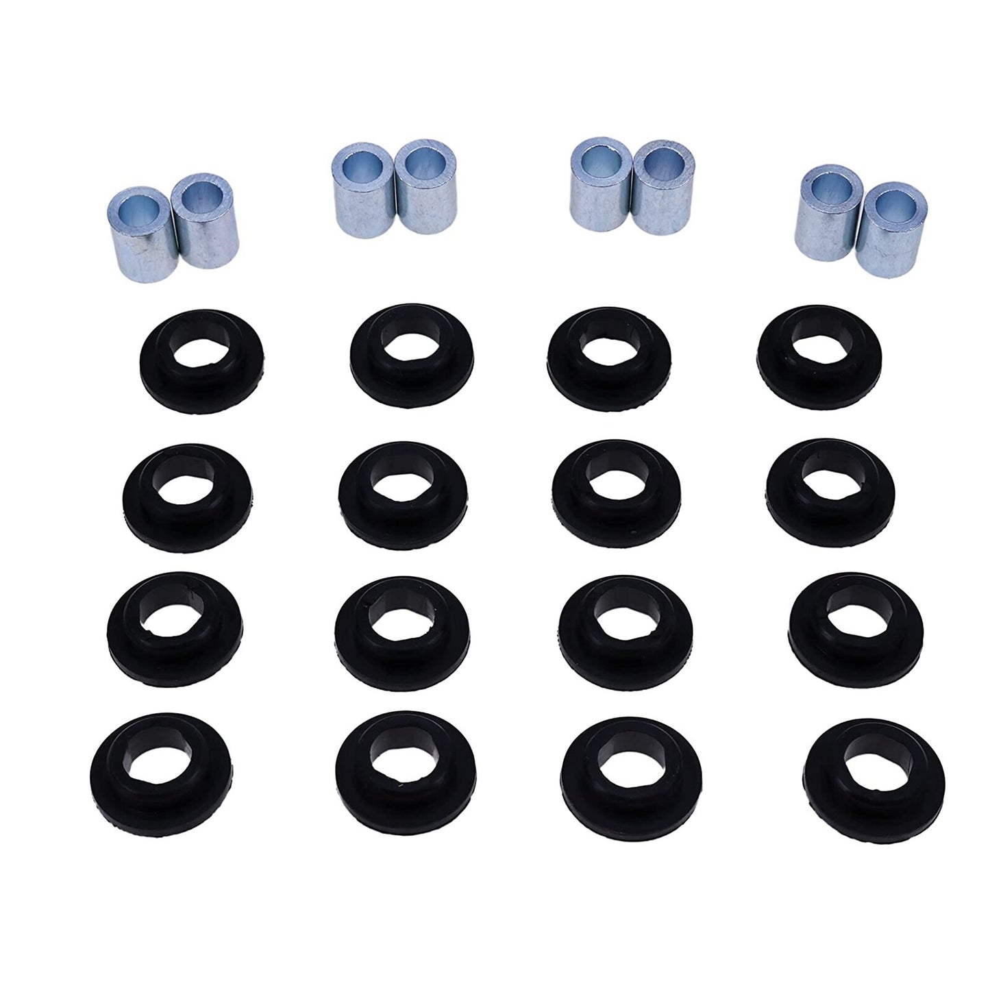 Kit de 8 bagues d'amortisseur avant et arrière supérieures et inférieures 21-0001 pour Arctic Cat 250 300 375 400 454 500 650