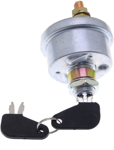 Master Disconnect Ignition Switch with 2 Keys 7N0718 7N-0718 7H290 for Caterpillar CAT Backhoe Loader 414E 416E Wheel Loader 916 924F 938G 950B - KUDUPARTS