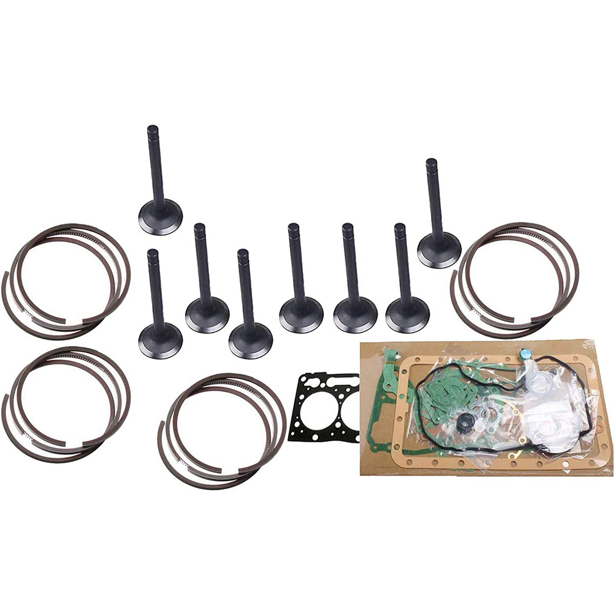 Rebuild Kit Fit for Kubota V2403-M-DI-TE2B Engine Bobcat T190 Skid Steer Loader - KUDUPARTS