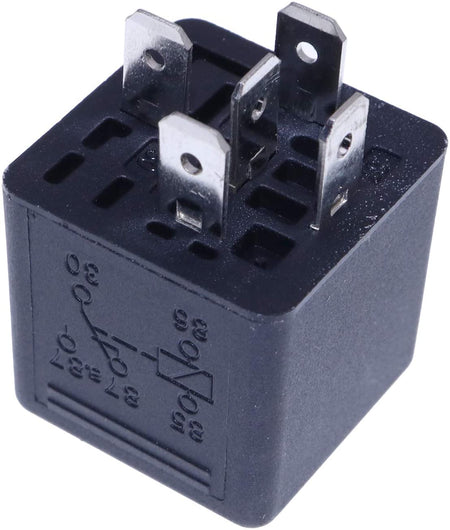 12V Relay RE68327 for John Deere 310E 410D 500 710D 335C 335D 435C 437D 660D 2755 9120 9230 9330 9410R 9430 9460R 9460RT 9510R 9510RT 9530 9560R 9560RT 9630 - KUDUPARTS