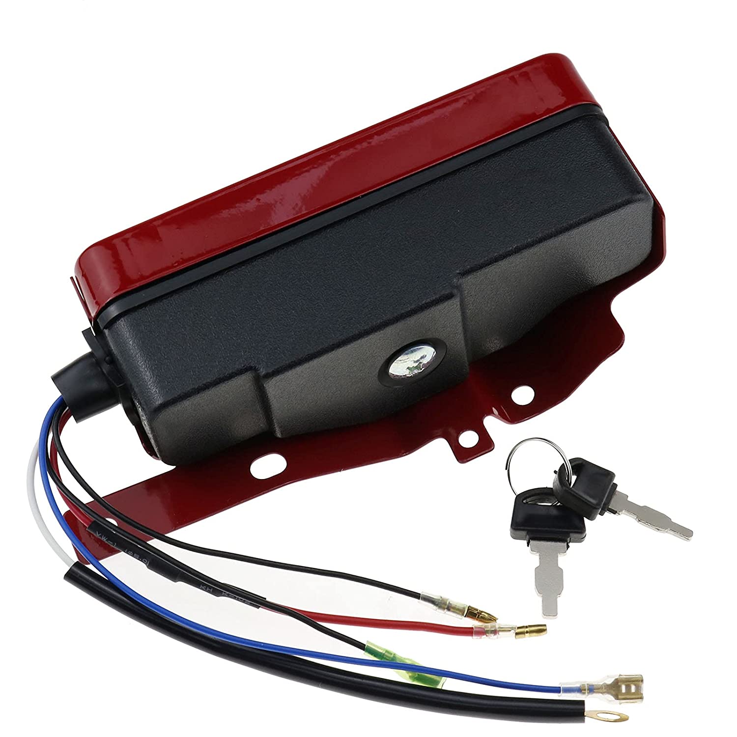 Electric Ignition Switch Panel Control Box with Keys Start Run Off Compatible with Honda GX240 GX270 GX340 GX390 11HP 13HP 15HP 16HP Engines - KUDUPARTS