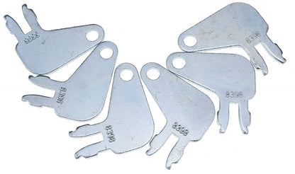 6PCS Key 8398 8H-5306 8H5306 7N-0718 7N0718 for Caterpillar Wheel Skidder 508 515 518C 525 525B 525C 525D 528B 530B 535B 535C 535D 545 545C 545D 555D - KUDUPARTS