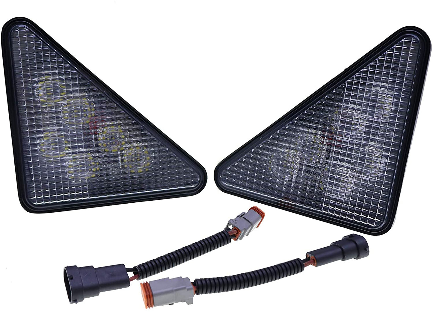 LED Headlight Kit 7259523 7259524 Compatible with Bobcat Loader 751 753 763 773 863 864 873 883 963 A220 A300 S130 S150 S160 S175 S185 S205 S220 S250 S300 S330 T140 T180 T190 T200 T250 - KUDUPARTS