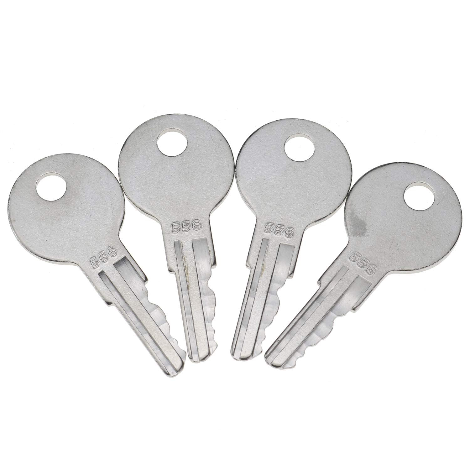 4PCS Ignition Key 556 for Hyster Yale Forklift Lull Upright Ford New Holland Skid Steer Models C175 L180 LS125 LS160 L140 L784 L465 LX665 LX485 LS140 LS180.B - KUDUPARTS