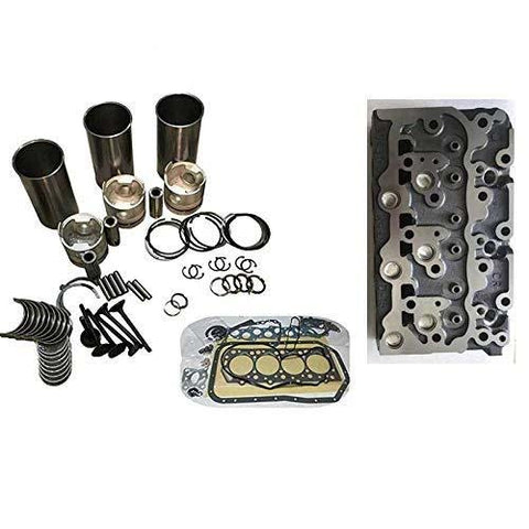 D1503 Bare Cylinder Head + Rebuild Kit For Kubota Engine KX91-3 U35 R420 R420S L2900 L3000 L3010 L3030 - KUDUPARTS