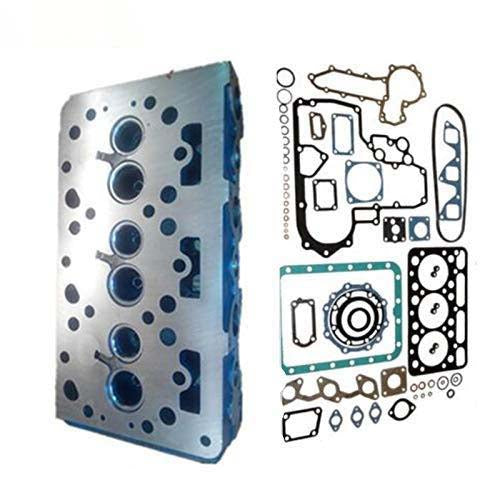 New Bare Cylinder Head + Full Gasket Kit For Kubota D1402 L2202 L2202DT L24O2 L2402DT KH91 KH66 - KUDUPARTS