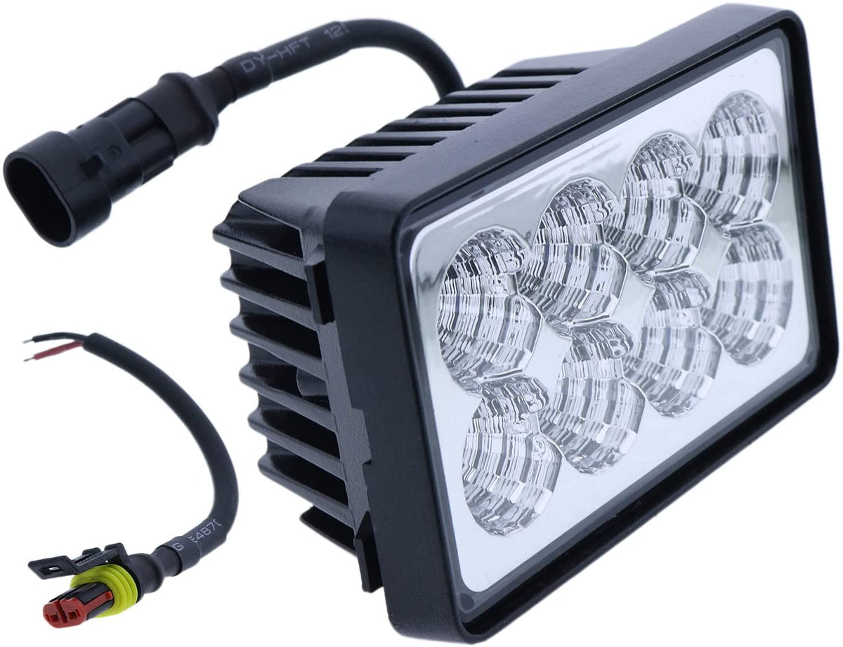 LED Headlight for John Deere 240 250 260 270 313 315 317 320 325 328 + / Case 410 420 420CT 430 435 440 445 450 465 + / New.Holland C175 C185 L120 L125 L140 L150 L160 L170 L175 L180 + - KUDUPARTS