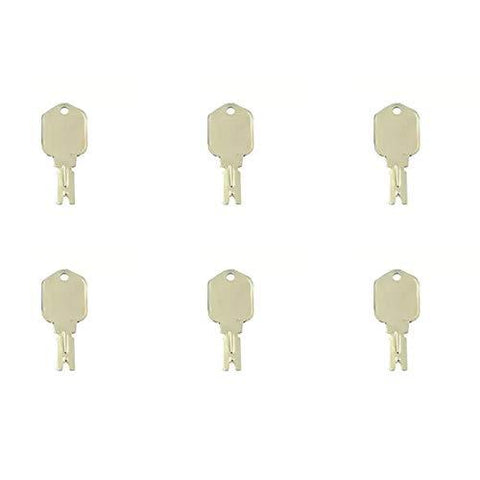 Compatible with (6) Forklift Keys for Clark Yale Hyster Komatsu Gradall Gehl Crown - KUDUPARTS