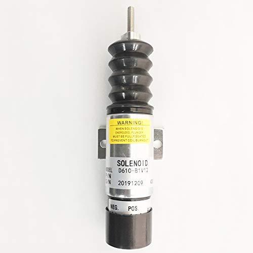 D610B1V12 Solenoid Dual Coil Pull for Kubota D905 Engine 12V - KUDUPARTS