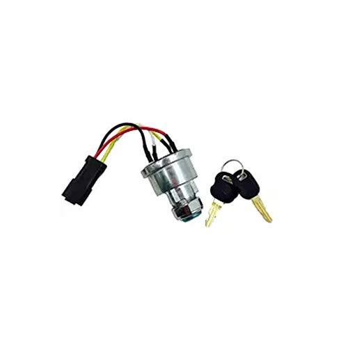 Compatible with New Ignition Switch & Keys for John Deere 670,870,970 & OTHER COMPACTS AM876787 - KUDUPARTS