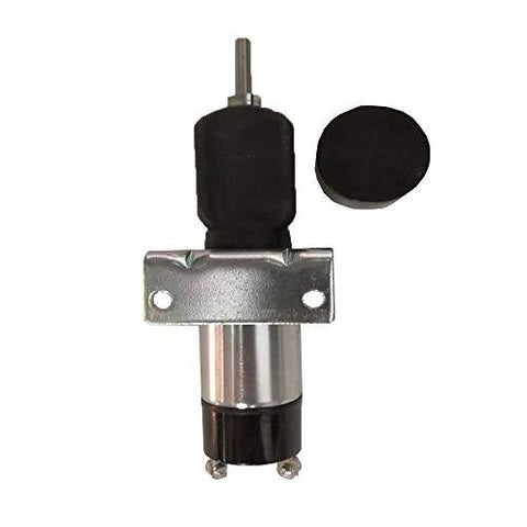 Fuel Shutoff Solenoid 1504-12C2U1B1S1A 12V for Woodward Synchro Start with 3 Terminals - KUDUPARTS