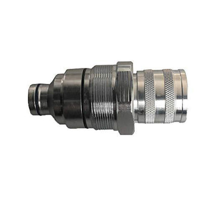 Hydraulic Flat Face Quick Connect Coupler AT406475 for John Deere Skid Steer Loader 318E 319E 320E 323E 326E 328E 329E 332E 333E - KUDUPARTS