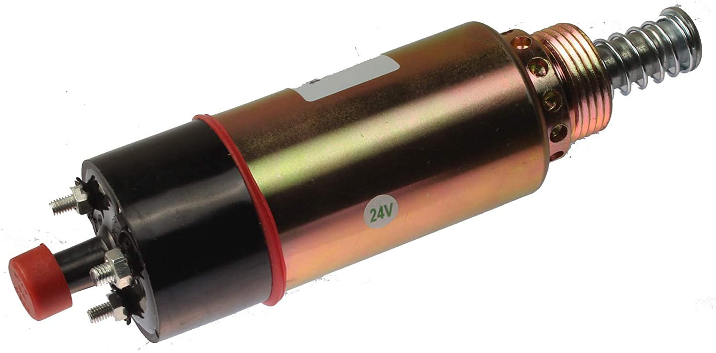 Fuel Shutoff Solenoid 8C-3663 for Caterpillar 214B 325 325 LN 325B 950G 613C 3208 - KUDUPARTS