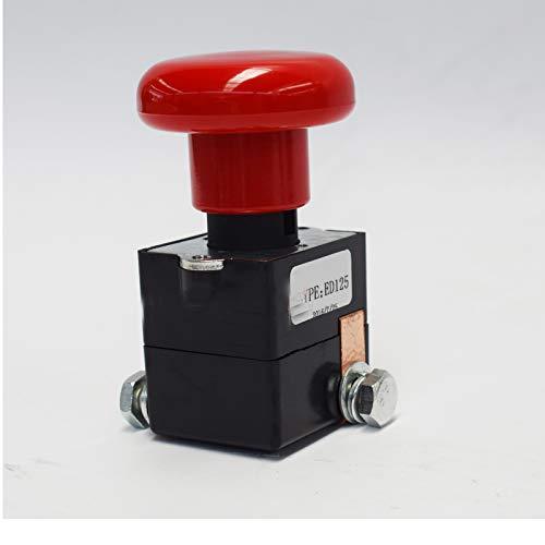 E-Stop Switch ED125B-1 ZJK-125 125A Emergency Stop Swicth for Albright Electric Stacker Forklift Pallet Car - KUDUPARTS