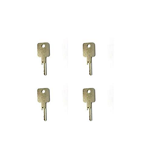 Compatible with (4) Ignition Key # D250 for Bobcat and Case Heavy Equipment - KUDUPARTS