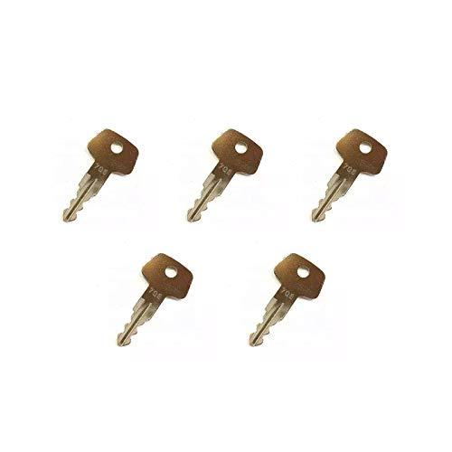 Compatible with 5X Fuel Cap Lock Key 706 for Liebherr Heavy Equipment - KUDUPARTS